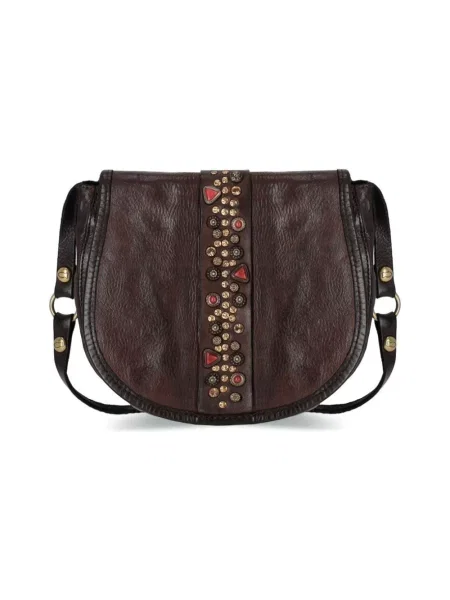 Torebka skórzana Campomaggi brązowa