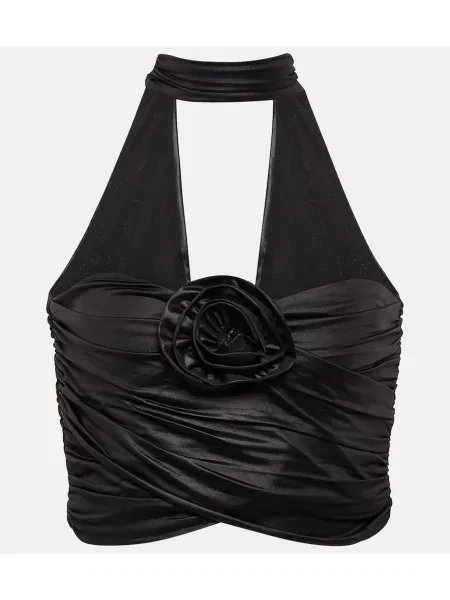 Cropp top Rotate cu model floral negru