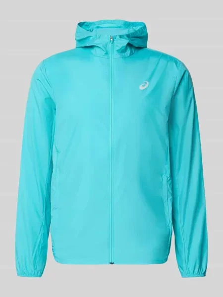 Wiatrówka z nadrukiem z logo i kapturem Asics