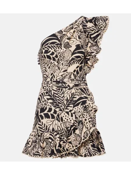 Rochie Poupette St Barth cu imagine negru