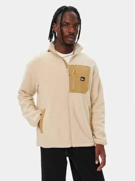 Fleece φλις φούτερ Quiksilver μπεζ