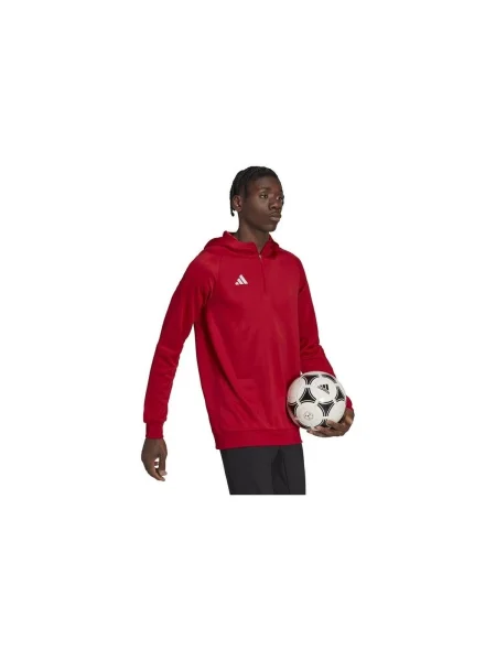 Kapucnis melegítő felső Adidas piros