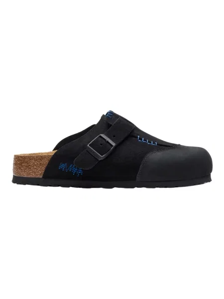Klapki Birkenstock skórzane czarne