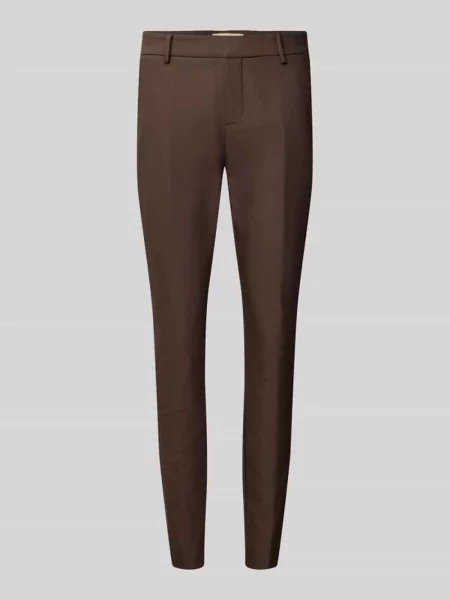 Spodnie do garnituru o kroju skinny fit z lamowanymi z tyłu model ‘Abbey’ Mos Mosh