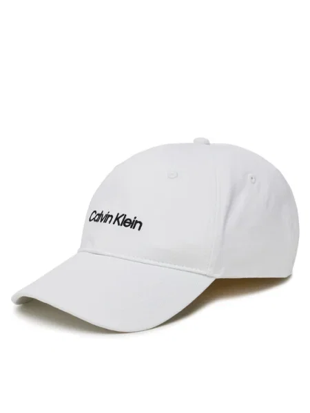 Calvin Klein Șapcă Logo Embroidery alb