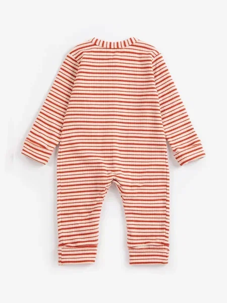 Bobo Choses kombinezon za bebe od pamuka s elastanom Mush Monster crvena
