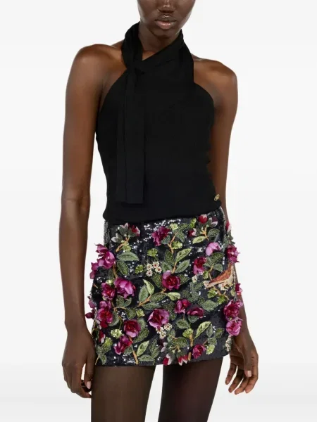 Top Roberto Cavalli tricotate negru