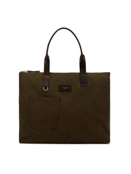 Torba Dolce And Gabbana skórzana zielona