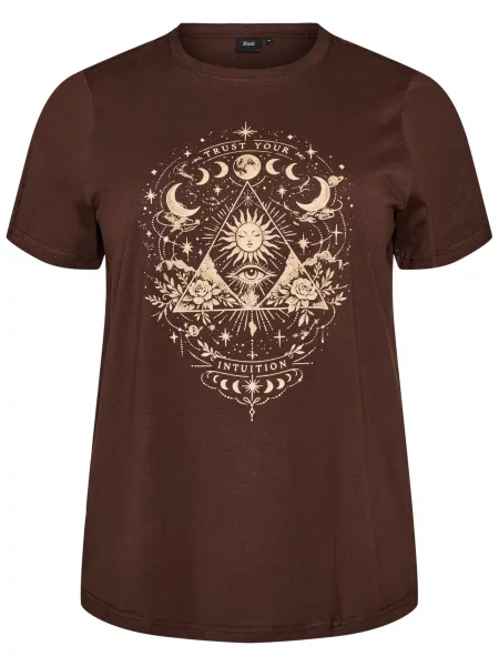 Zizzi Tricou VLIZ H / maro bej