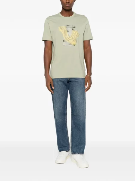 Tricou Boss cu imagine verde
