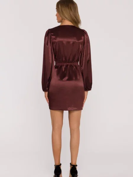 Rochie mini Made Of Emotion cu mâneci bufante negru