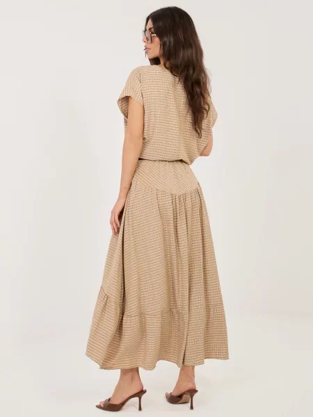 Fustă Italy Moda în linie A negru