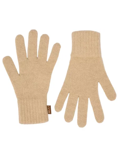 Mănuși Gobi Cashmere din cașmir bej