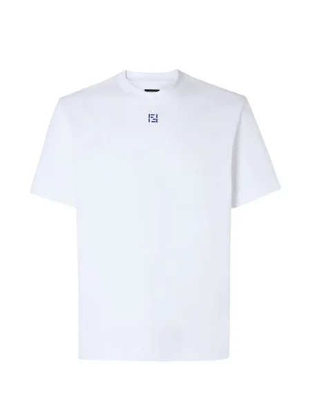 Tricou Fendi cu broderie alb