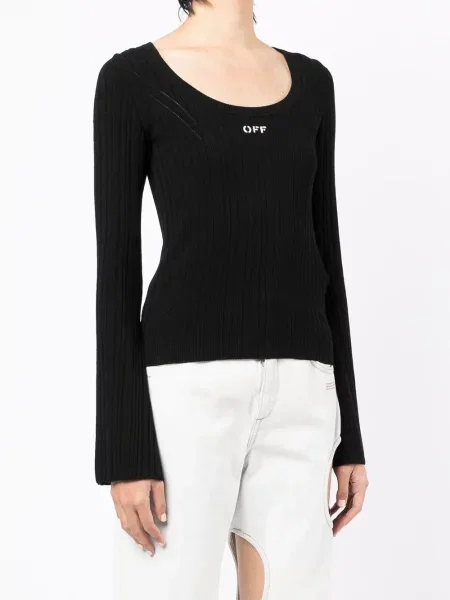 Top Off-white s potiskem