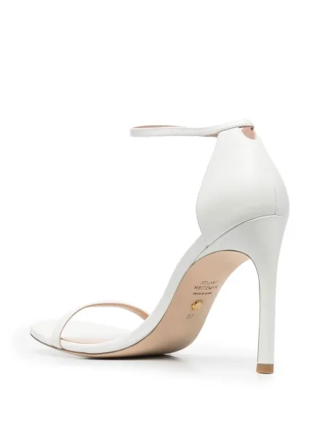 Sandale Stuart Weitzman din piele alb