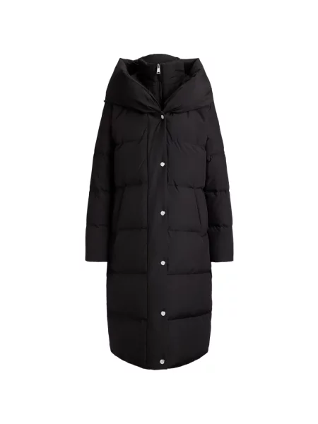 Palton Lauren Ralph Lauren cu glugă negru