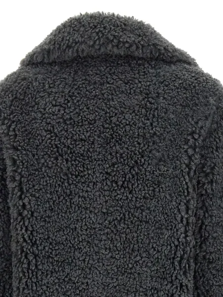 Palton de blană Rrd negru