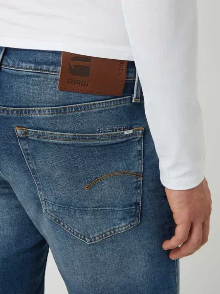 Jeansy straight leg G-star Raw niebieskie