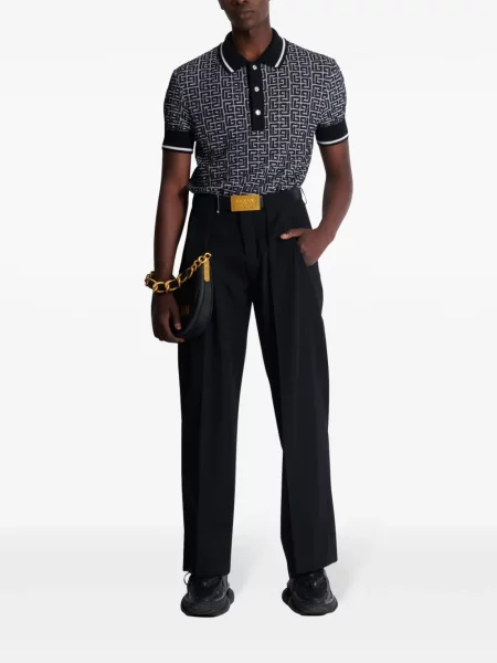 Polo Balmain tricotate negru
