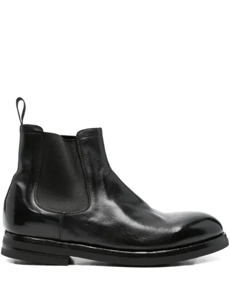 Botine chelsea Green George din piele negru