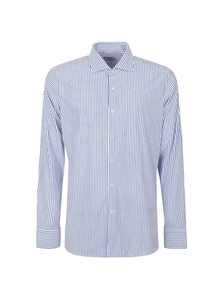 Koszula w paski Sonrisa w paski niebieska