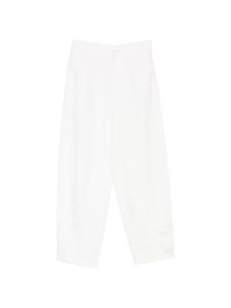 Pantaloni Less alb