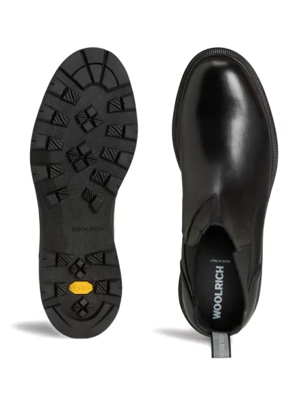 Botine Woolrich din piele negru
