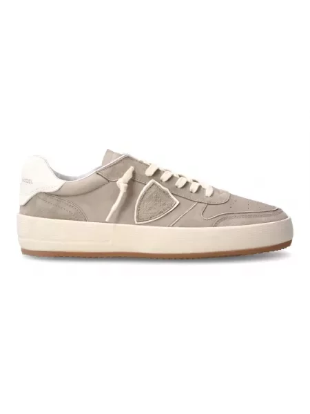 Buty do tenisa Philippe Model skórzane do tenisa szare