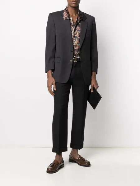 Sako Pierre Cardin Pre-owned s klopou šedé