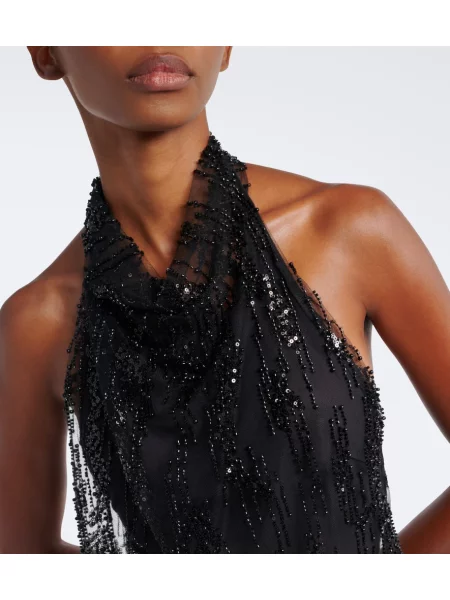 Body Staud cu gât halter negru
