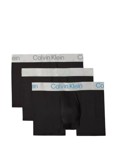 Boxeri Calvin Klein Underwear cu autograf negru