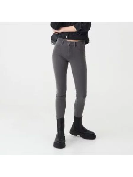 Sinsay Džíny skinny ECO AWARE šedá