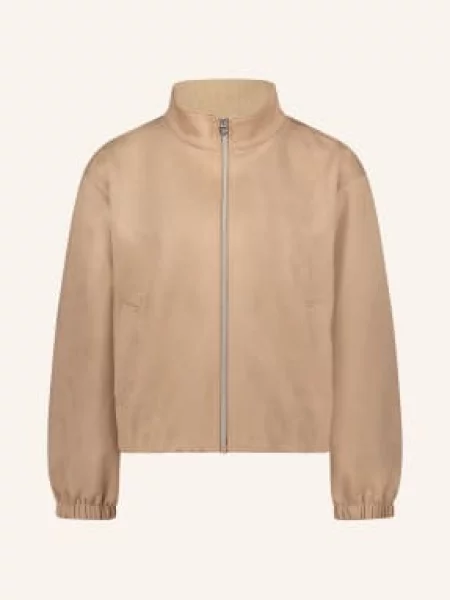 Cartoon Kurtka W Stylu Skórzanym beige beżowa