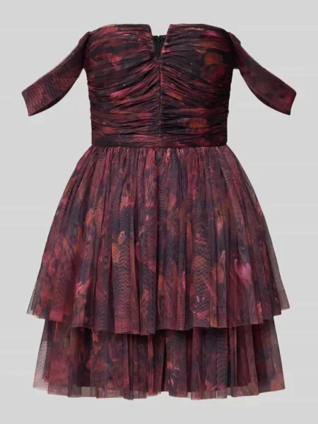 Sukienka koktajlowa z siateczki z odkrytymi ramionami Jake*s Cocktail