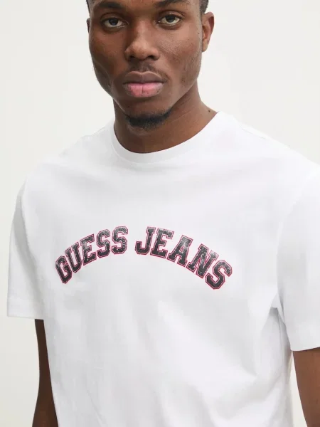 Guess Jeans Tričko bílé