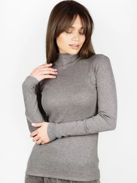 Водолазка Leinle бавовна/віскоза сірий