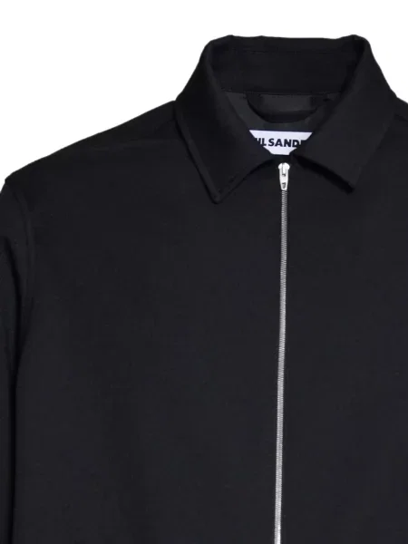 Gulerat geacă Jil Sander negru