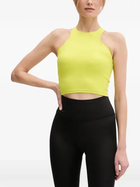 Sutien sport The North Face cu gât halter galben