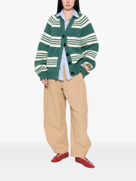 Cardigan B.b. Walace cu dungi verde