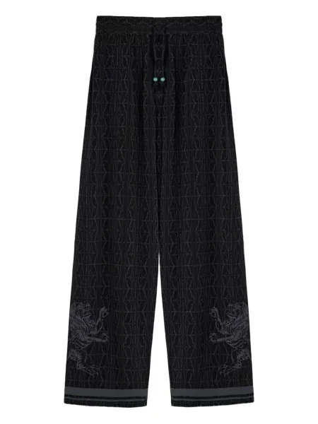 Pantaloni Dda de mătase negru