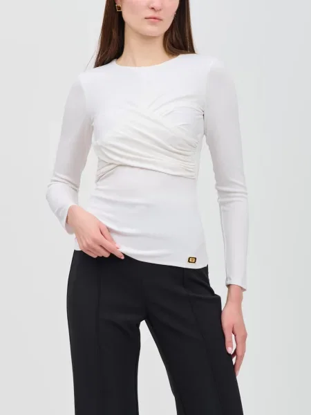 Лонгслів Elisabetta Franchi білий