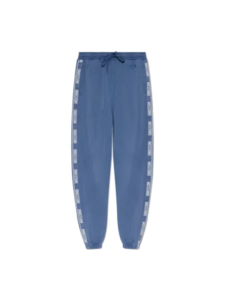 Spodnie dresowe Moschino niebieskie