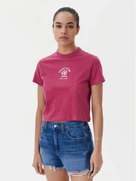Tommy Jeans T-shirt Varsity crvena