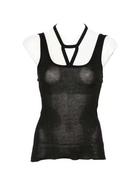 Top Circus Hotel z dekoltem halter czarny