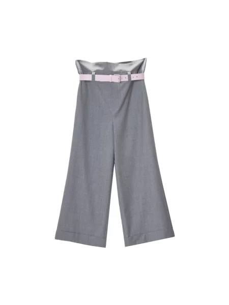 Spodnie Moschino wełniane szare