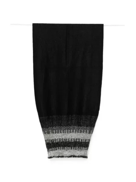 Fular Yohji Yamamoto cu franjuri negru
