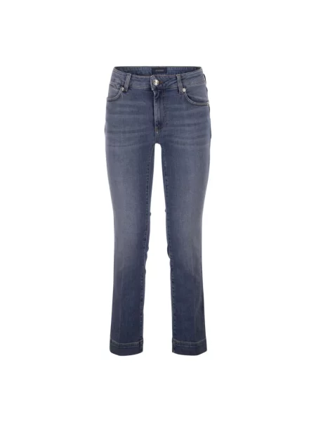 Skinny jeansy skinny Sportmax niebieskie