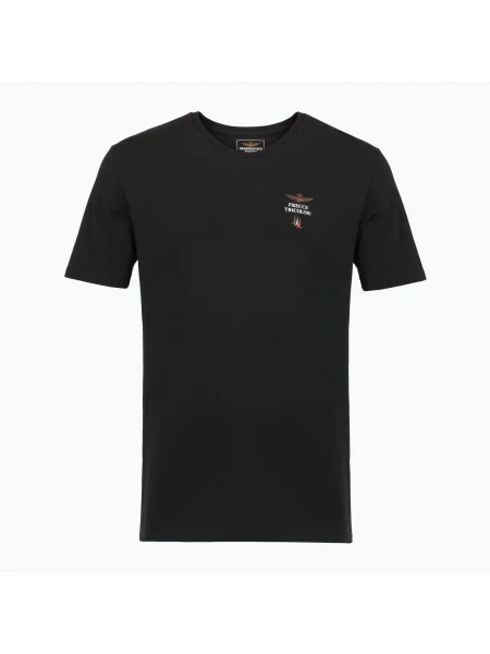 Tricou pentru bărbați Aeronautica Militare Round Neck black negru