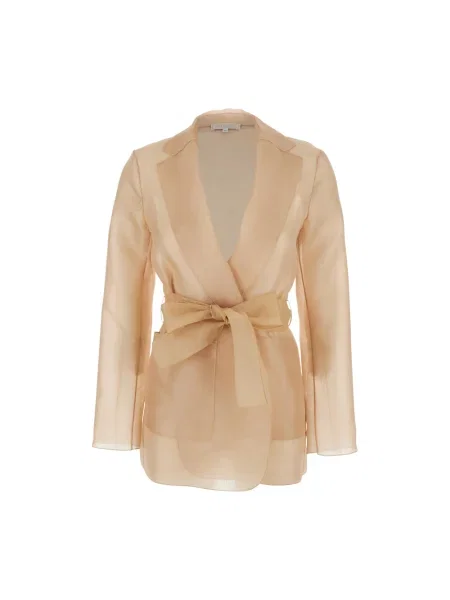 Bluzka Antonelli Firenze z organzy beżowa